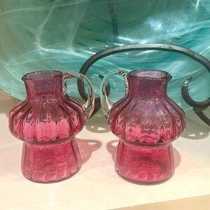 Set of vintage art glass